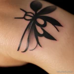 close-up of a woman’s hand with a tattoo, showing some signs of wear tatufoto.com 134