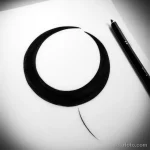 crescent moon tattoo sketch tatufoto.com 075