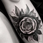 detailed black and white tattoo on a woman’s wrist, close-up, hyper-detailed, no colors, high contrast, greyscale, black and whi tatufoto.com 278