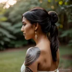 elegant woman posing in profile tatufoto.com 049