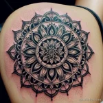 extreme close up of a mandala tattoo tatufoto.com 101
