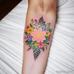 floral wreath tattoo design tatufoto.com 009