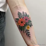 floral wreath tattoo design tatufoto.com 010