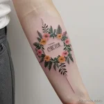 floral wreath tattoo design tatufoto.com 013