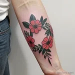 floral wreath tattoo design tatufoto.com 015