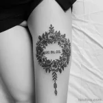 floral wreath tattoo design tatufoto.com 027