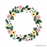 floral wreath tattoo design tatufoto.com 028
