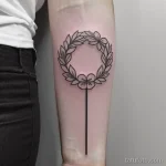 floral wreath tattoo design tatufoto.com 031
