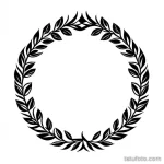 floral wreath tattoo design tatufoto.com 032