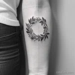 floral wreath tattoo draft tatufoto.com 034
