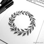floral wreath tattoo draft tatufoto.com 035