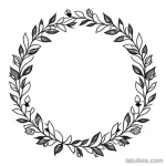 floral wreath tattoo sketch tatufoto.com 040