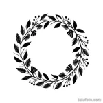 flower wreath tattoo sketch tatufoto.com 051