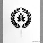 laurel wreath tattoo design tatufoto.com 134