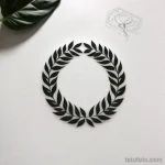 laurel wreath tattoo design tatufoto.com 135
