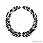 laurel wreath tattoo design tatufoto.com 141