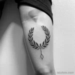 laurel wreath tattoo outline tatufoto.com 144