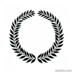 laurel wreath tattoo sketch tatufoto.com 151