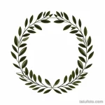 olive branch wreath tattoo design tatufoto.com 167