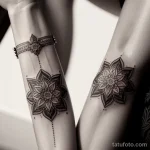 sexy close up of a woman s wrist with a geometric tattoo tatufoto.com 134