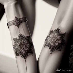 sexy close up of a woman s wrist with a geometric tattoo tatufoto.com 134