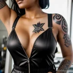 sexy woman in a mechanic s jumpsuit tatufoto.com 140