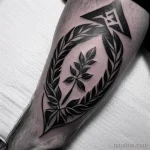 tattoo of a laurel wreath on a man s forearm tatufoto.com 211