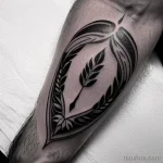 tattoo of a laurel wreath on a man s forearm tatufoto.com 214