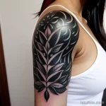 tattoo of a laurel wreath on a woman s upper arm tatufoto.com 223