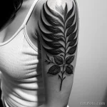 tattoo of a laurel wreath on a woman s upper arm tatufoto.com 226