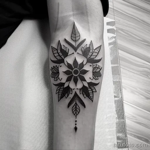tattoo of a wreath with thorns on a woman s forearm tatufoto.com 294