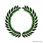 tattoo sketch of a laurel wreath tatufoto.com 305