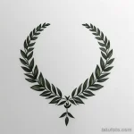 tattoo sketch of a laurel wreath tatufoto.com 308
