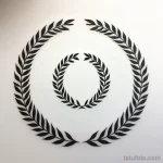 tattoo sketch of a laurel wreath tatufoto.com 310