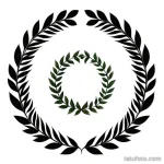 tattoo sketch of a laurel wreath tatufoto.com 312
