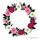 tattoo sketch of a peony wreath tatufoto.com 314