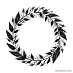 wreath with thorns tattoo sketch tatufoto.com 350