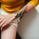 young woman painting on a canvas tatufoto.com 174