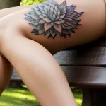 young woman sitting on a bench in the park tatufoto.com 178