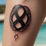 Татуировки эскортниц - A close-up of an infinity symbol tattoo on a woman's wrist, highly detailed, ultra-realistic, 8K resolution, intricate tattoo de tatufoto.com 087