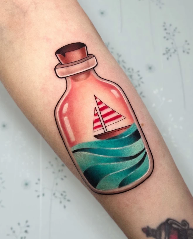 тату бутылка фото №008 - tatufoto.com 07102024