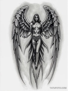 Эскиз тату ангельские крылья – Sketch of angel wings tattoo – tatufoto.com _50_11/15/2024 03:52:18