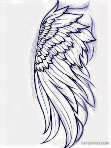 Эскиз тату ангельские крылья – Sketch of angel wings tattoo – tatufoto.com _363_11/15/2024 04:03:52