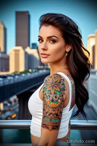 Идя образа девушки с татуировкой №023 - tatufoto.com 01112024