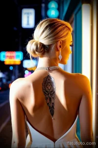 Идя образа девушки с татуировкой №024 - tatufoto.com 01112024
