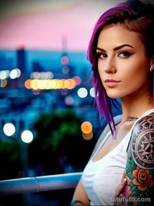 Идя образа девушки с татуировкой №036 - tatufoto.com 01112024