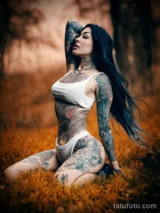 Идя образа девушки с татуировкой №038 - tatufoto.com 01112024