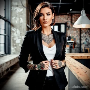 Идя образа девушки с татуировкой №048 - tatufoto.com 01112024