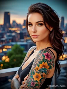 Идя образа девушки с татуировкой №051 - tatufoto.com 01112024