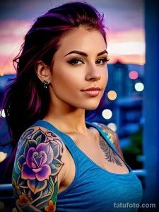 Идя образа девушки с татуировкой №060 - tatufoto.com 01112024